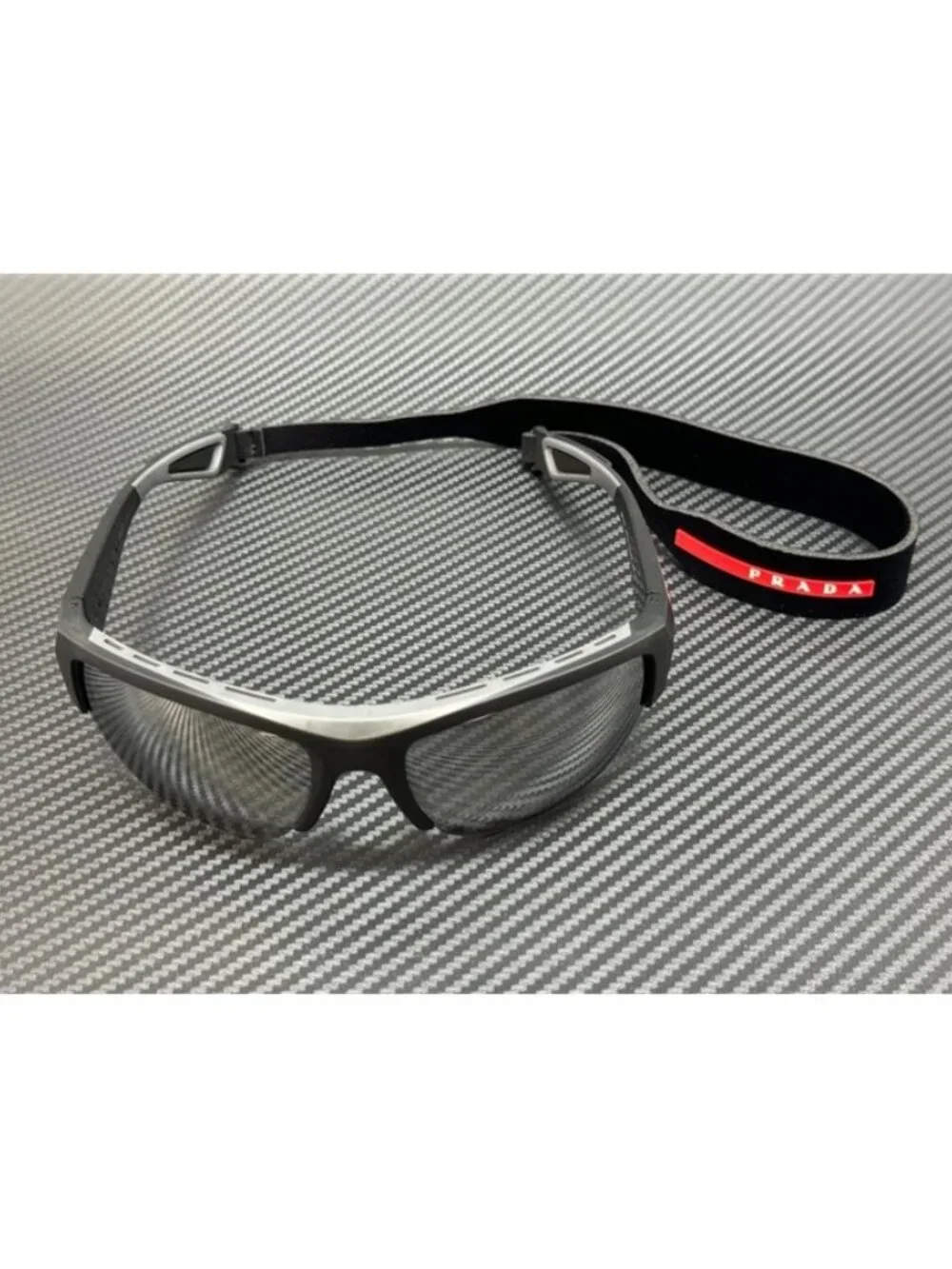 New Prada Linea Rossa Men Black Sunglasses 69-19-125